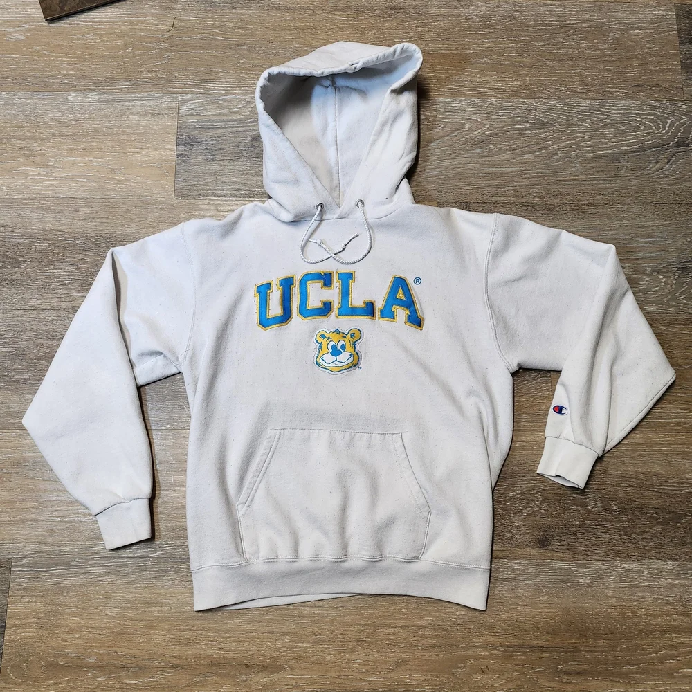 Champion White UCLA Womens Unisex Sweater Vintage 90s - Picture 2 of 6